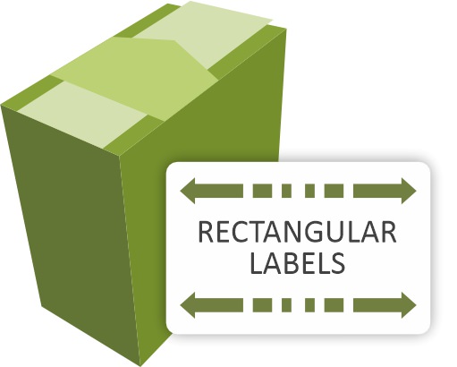 Printed Rectangular Labels | Product Labels In Rectangle Shape